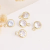 En stock circonitas en forma de anillo colgantes diy orejeras collares accesorios materiales corazón gota gota gota accesorios Application Scenario